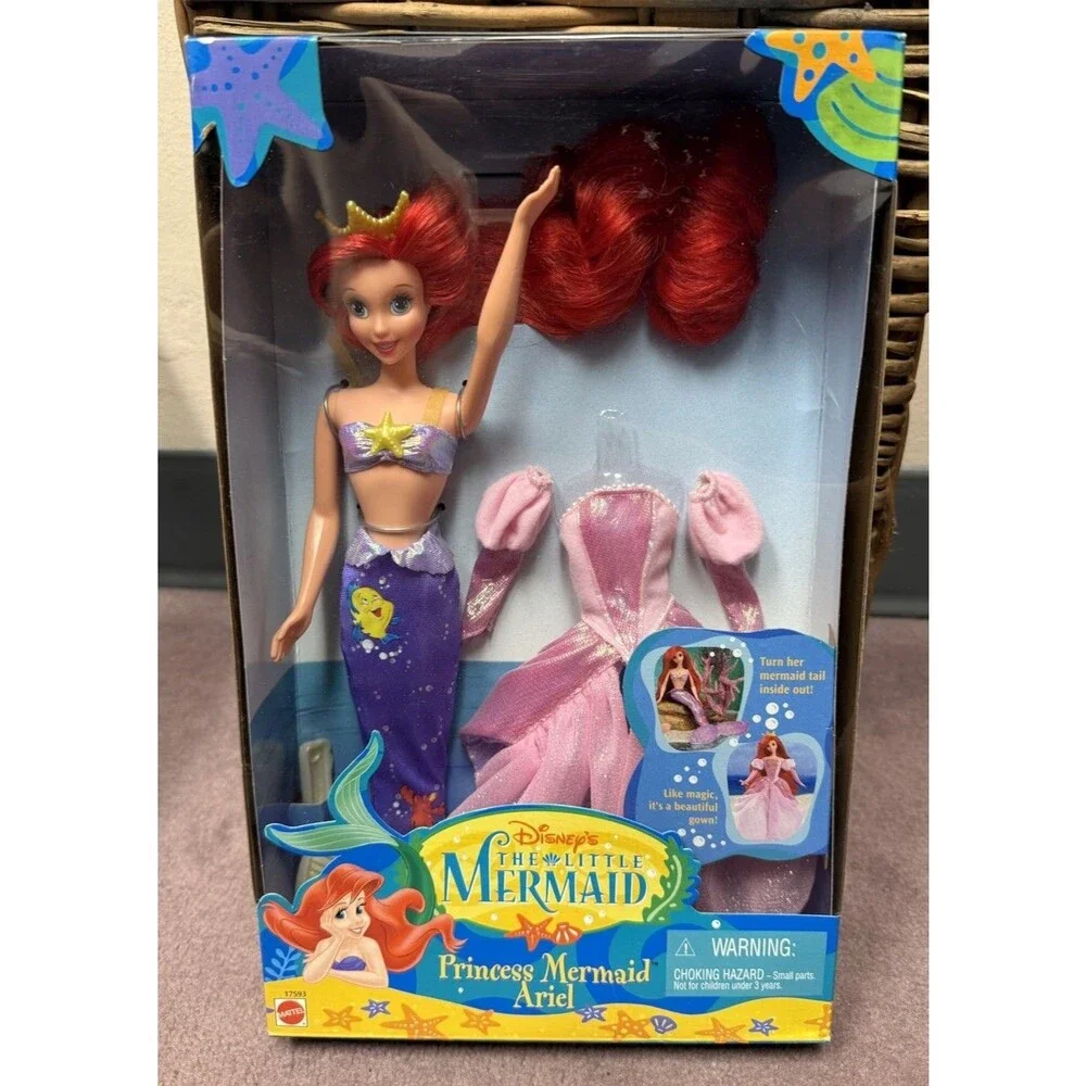 Disney Little Mermaid Princess Mermaid Ariel Doll NEW VINTAGE RARE 1997 Toy
